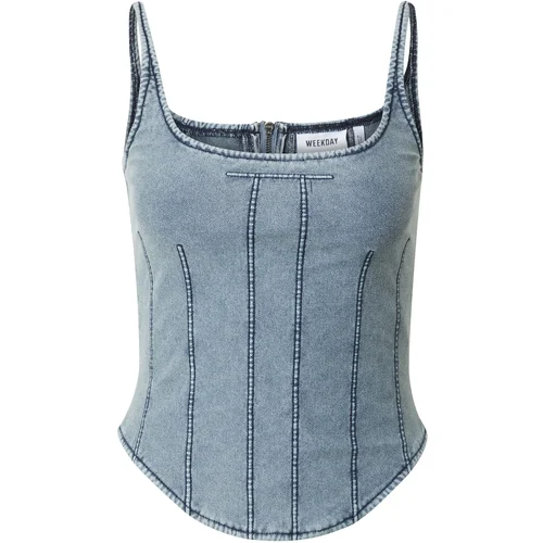 WEEKDAY Top 'Kelsey' moder denim