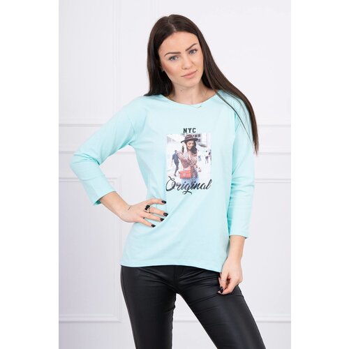 Kesi Blouse with Original mint print Cijene