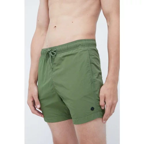 Superdry Kratke hlače za kopanje zelena barva