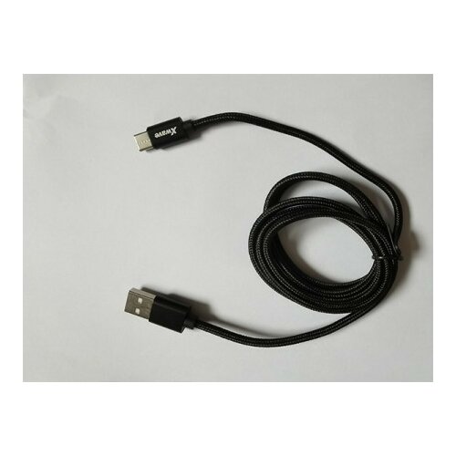 X Wave USB kabl TIP-C/USB 3.0 (tip A-muški) -USB 3.1 (TIP C-muški)/dužina 1,2m/3A/Aluminium /crni upleteni ( USB TIP-C 1.2m 3A Al /black me USB TIP-C 1.2m 3A Al /black mesh Slike