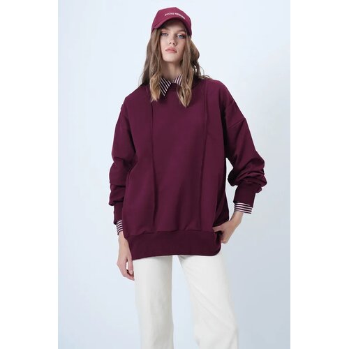 Trend Alacati Stili ženska dukserica Alc-X14662, bordo Slike