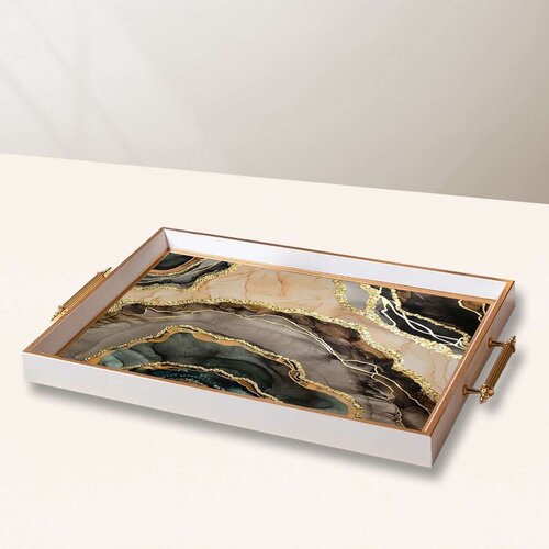 Aberto Design Poslužavnik TPB10046 50 x 29 x 3.5 cm, Šareni Cene