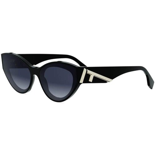 Fendi First Black Cat Eye Sunglasses ONE SIZE (62) Črna/Modra Slike
