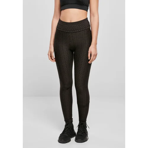 UC Ladies Women's high-waisted honeycomb leggings black