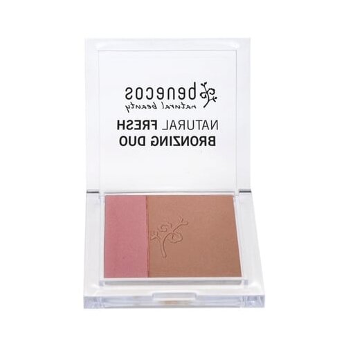 Benecos natural Fresh Bronzing Duo - duo rumenilo Slike