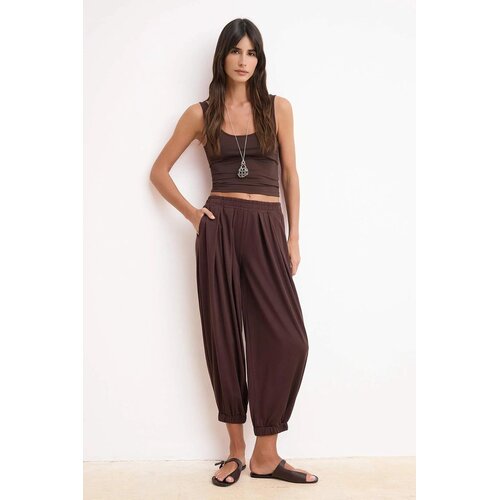 TRENDYOLMILLA ženske pantalone Twoss26Pl00040, smeđa Cene