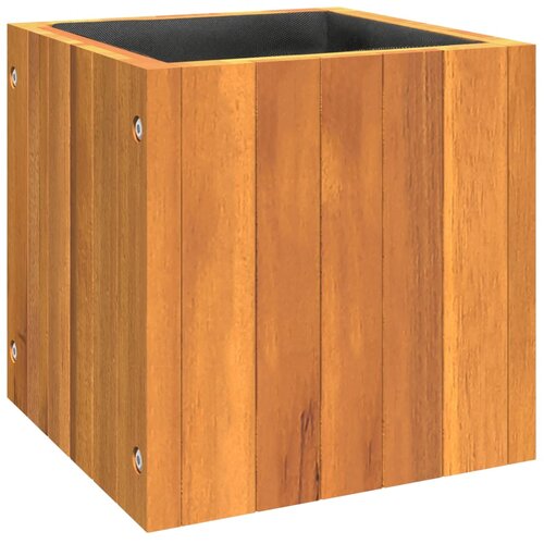  Vrtna sadilica 25x25x25 cm od masivnog bagremovog drva Slike