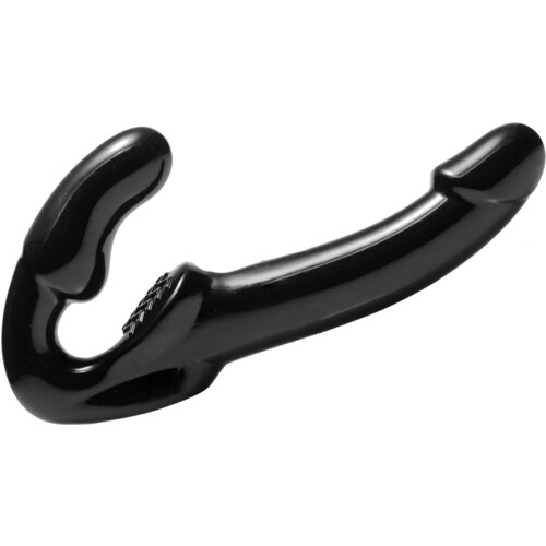 Strap U Revolver Strapless Strap On G-Spot Dildo Black Cene