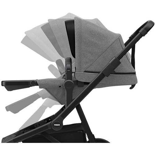 Thule Sleek crni okvir siva dječja kolica Slike