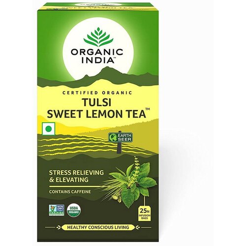 Organic India Organski Tulsi sweet limun čaj u 25 kesica, 50 porcija Slike
