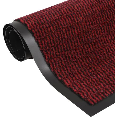 vidaXL Čupavi otirač 60 x 180 cm crveni
