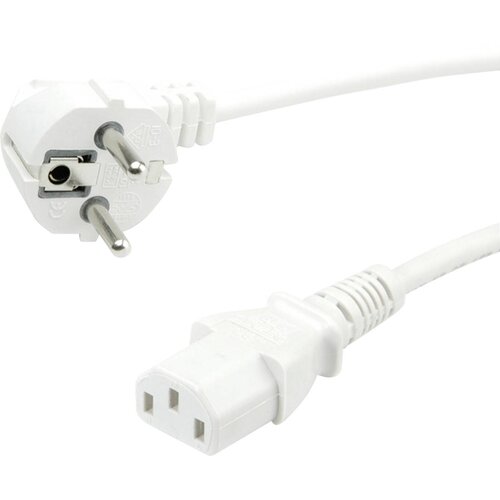 Value Napajalni kabel \, ravna IEC vtičnica\, bela\, 1\,8 m 19.99.1019 tok priklučni konektor bela 1.80 m, (20414950) Cene