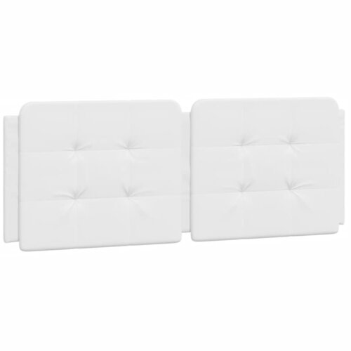 Maison Chic posteljno vzglavje - vzglavna omarica - vzglavna stranica bela 140 cm umetno usnje, (21704001) Cene