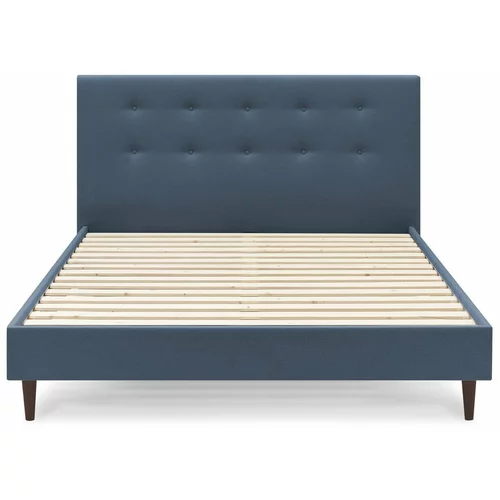 Bobochic Paris Plavi bračni krevet Rory Dark, 160 x 200 cm