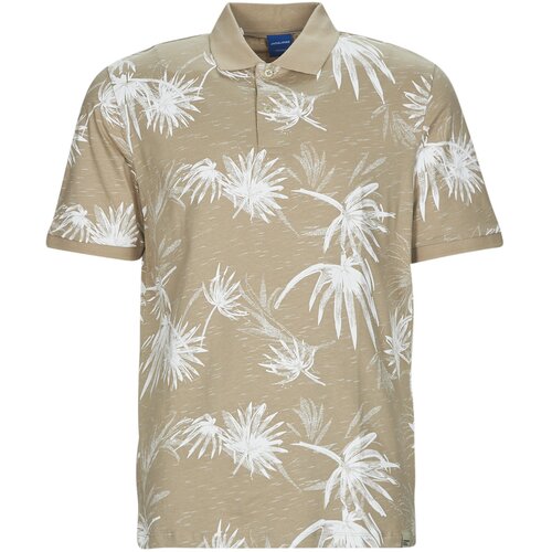 Jack &amp;amp; Jones Polo majice kratki rokavi JORCRAYON AOP POLO SS Bež Slike
