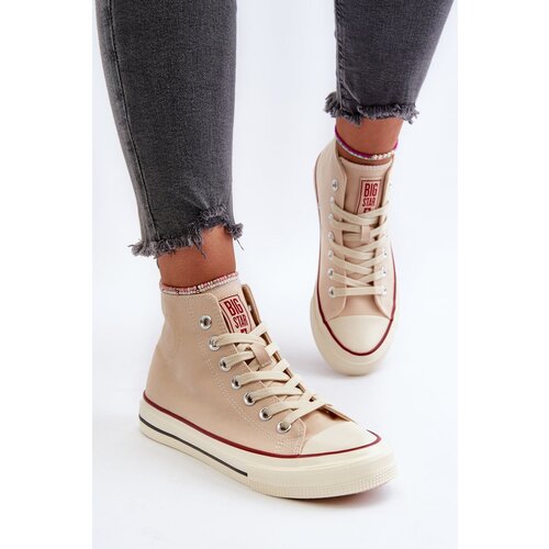 Big Star Women's High Sneakers Big Star Beige Cene