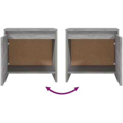 VidaXL noćni ormarići 2 kom boja hrasta sonome 45x34x44,5 cm iverica Slike