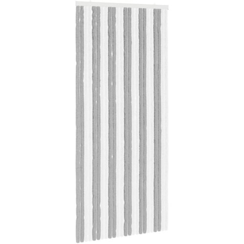 vidaXL Zavjesa protiv insekata Chenille Siva i bijela 100 x 220 cm - Siva i bijela (dvostripa) 100 x 220 cm Cijene