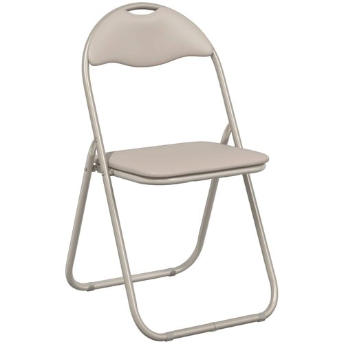  Sklopiva stolica 8 pcs Pijesak 48 x 43,5 x 81 cm Lažna koža Slike