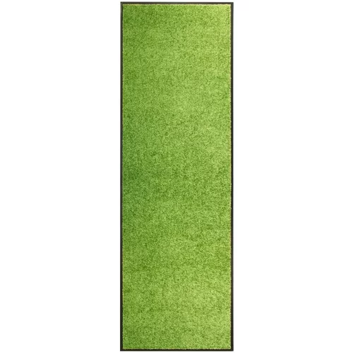 vidaXL Otirač perivi zeleni 60 x 180 cm