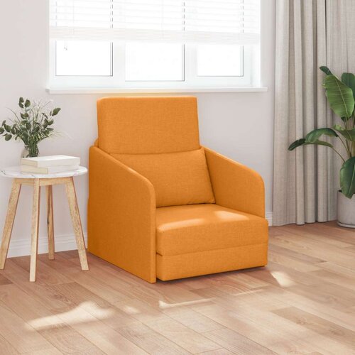 SOFA krevet 2-u-1 tamno žuta 65x80x83 cm tkanina Slike