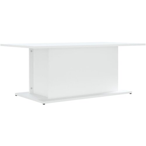 Maison Chic Klubska mizica - kavna mizica - Nizka mizica bela 102x55,5x40 cm iverna plo&scaron;ča, (21755222) Cene