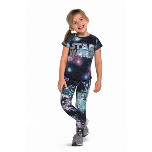 Bas Bleu Girls' leggings ROXI stretchable with colorful print Slike