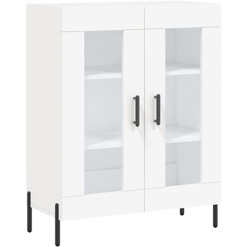  Visoka komoda bijela 69,5x34x180 cm konstruirano drvo Slike