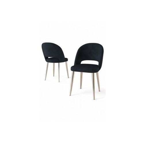 Hanah home set stolica (6 komada) pane anthracite chrome Slike
