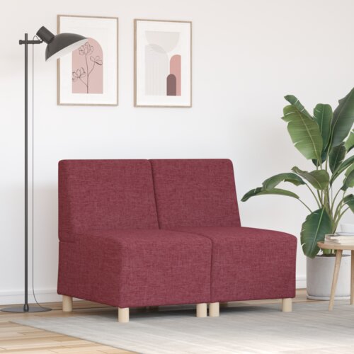 SOFA Stolica Svijetlo Siva 55 cm Tkanina 2 pcs Crvena Cijene