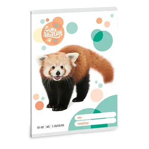 Ars Una Črtasti zvezek za 3. razred : Ljubka rdeča panda A/5 12-32 Cene