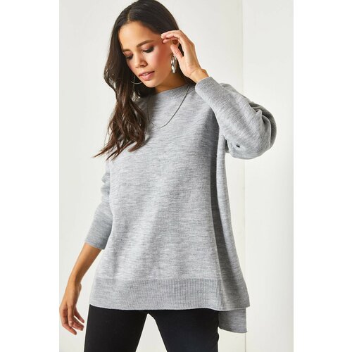 Olalook Sweater - Gray - Oversize Slike