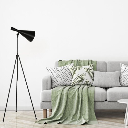 Opviq Teleskop Lambader Podna lampa, crna Cene