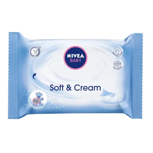 NIVEA ZA BEBE I DECU Nivea baby vlažne maramice soft&cream 63kom Cijene