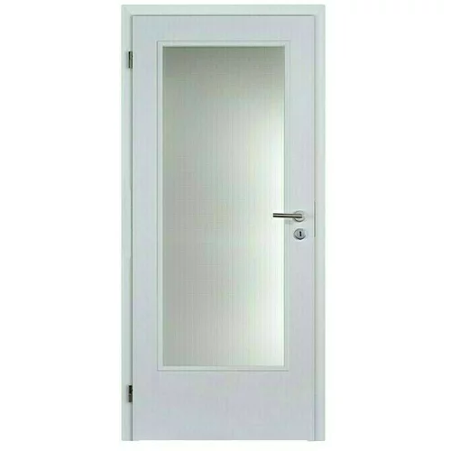 DOORNITE Sobna vrata sa staklom (750 x 2.000 mm, DIN graničnik: Lijevo, Bijele boje, Središnji položaj: Saće)