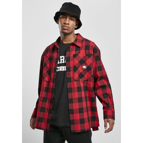 Southpole Check Flannel Shirt Red Cene
