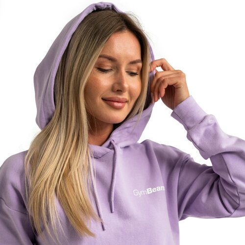 GymBeam Ženska dukserica Limitless Longline Lavender Slike