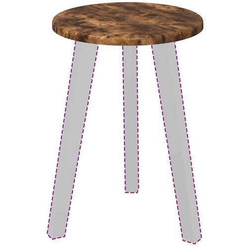 vidaXL Gornji dio stola Dimljeni hrast 30 x 30 x 1.5 cm Cijene