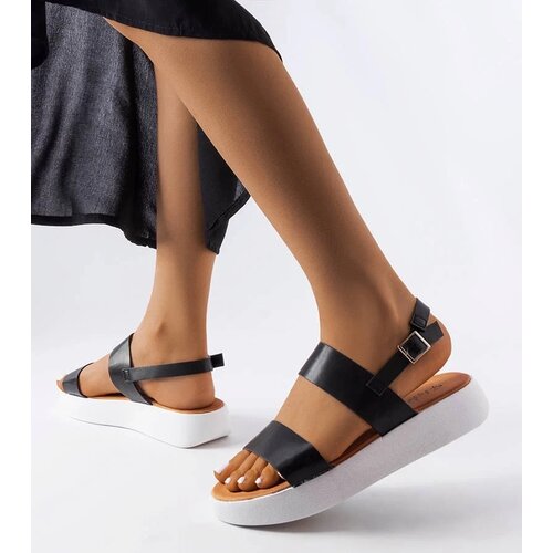  Black platform sandals Isaac Slike