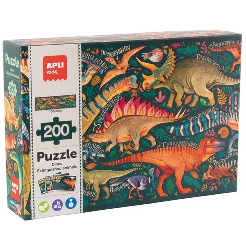 Apli Slagalica Izumrle životinje: Dinosauri, 200 dijelova 20609 Slike