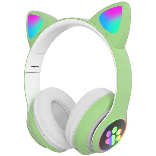 bluetooth slušalice cat ear zelene Slike