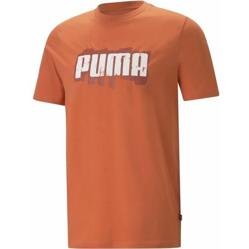 Puma GRAPHICS WORDING TEE Muška majica, narančasta, veličina