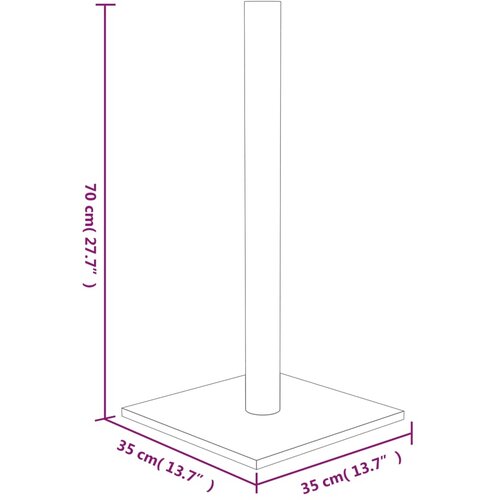  Grebalica za mačke krem 35 x 35 x 70 cm Slike