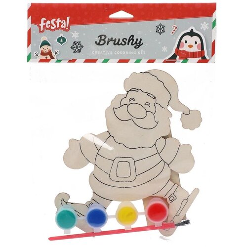 Festa Brushy, kreativni set za bojenje, Deda Mraz Slike