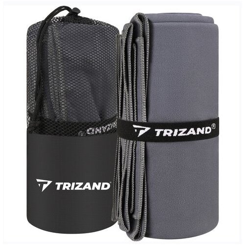 Trizand 27460 hitro su&amp;scaron;eča brisača iz mikrovlaken 180 &amp;times; 100 cm &amp;ndash; siva Slike