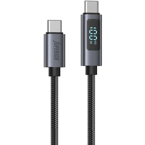  KABL USB SUPERIOR USB-C NA USB-C SU-K107 1M 100W 5A U2136 LED DISPLAY *MD *SR NOVO+ Slike