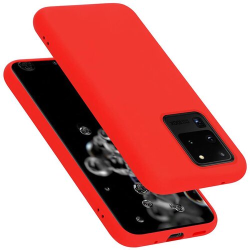 Cadorabo Ohi&amp;scaron;je, združljiv s Samsungom v tekoči rdeči barvi - za&amp;scaron;čitni pokrov iz fleksibilnega silikona TPU, (20592066) Slike