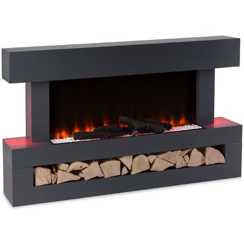 Klarstein studio light &amp;amp; fire 3 smart, kamin, 1000/2000W, mdf, wifi nadzor Slike