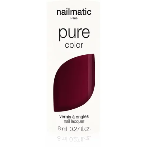 Nailmatic Pure Color lak za nohte GRACE-Rouge Noir /Black Red 8 ml