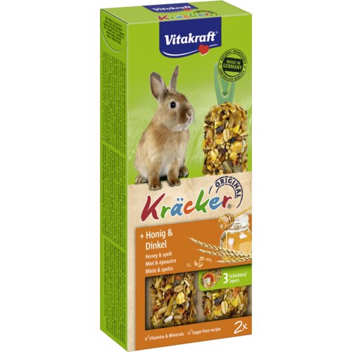Vitakraft kreker poslastica za zečeve sa medom i speltom 100g 2/1 Cene